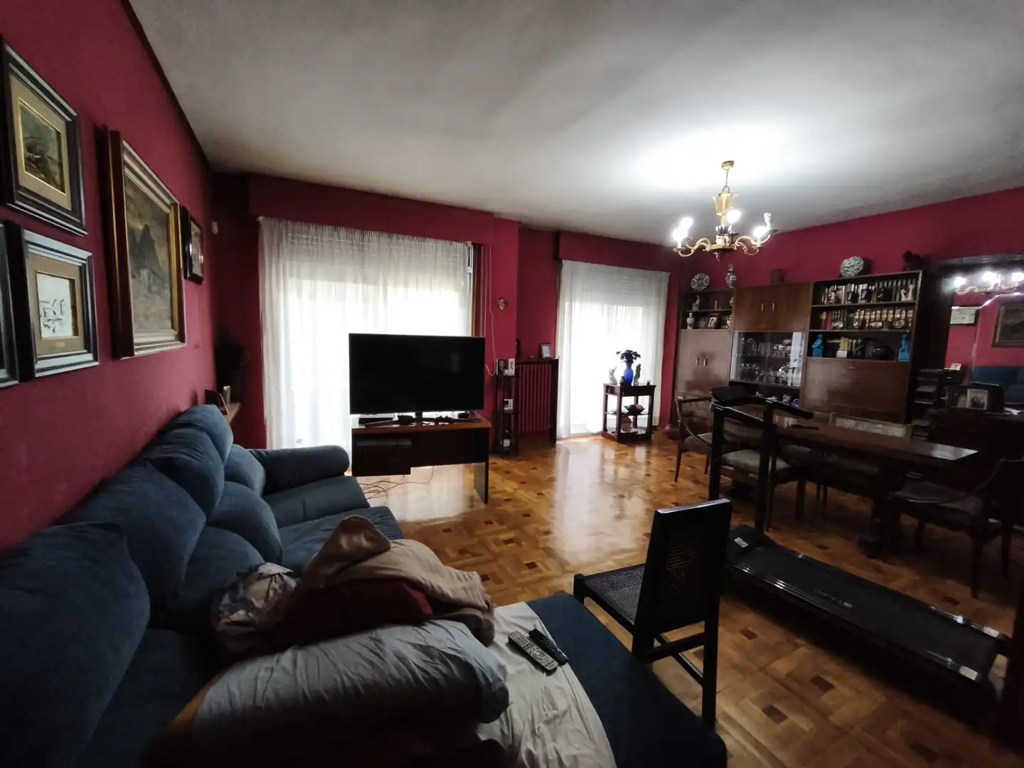 Sala de estar de Piso en venta en Ourense Capital  con Calefacción, Parquet y Terraza