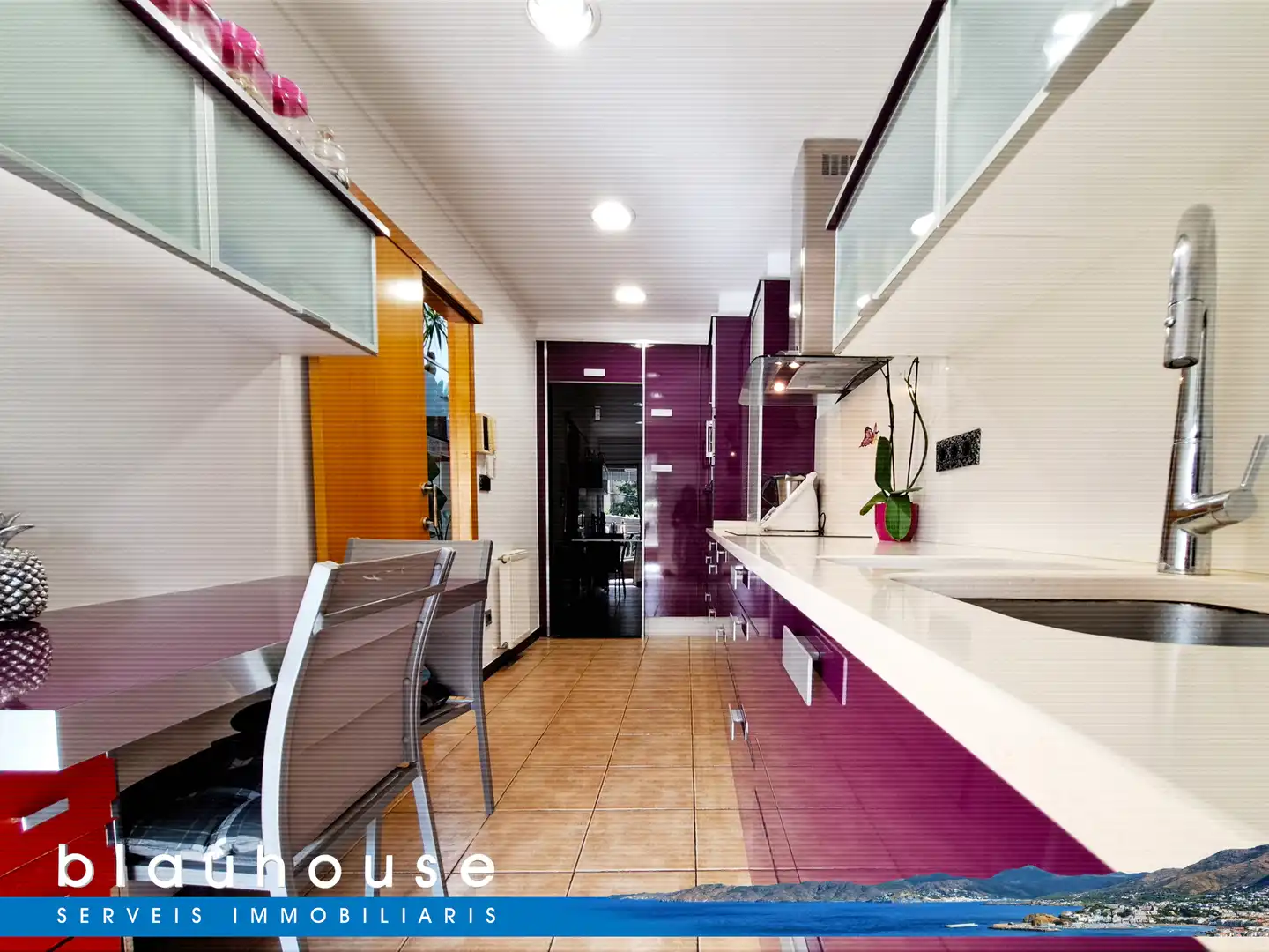 Cocina de Casa adosada en venta en Llançà con Aire acondicionado, Calefacción y Parquet