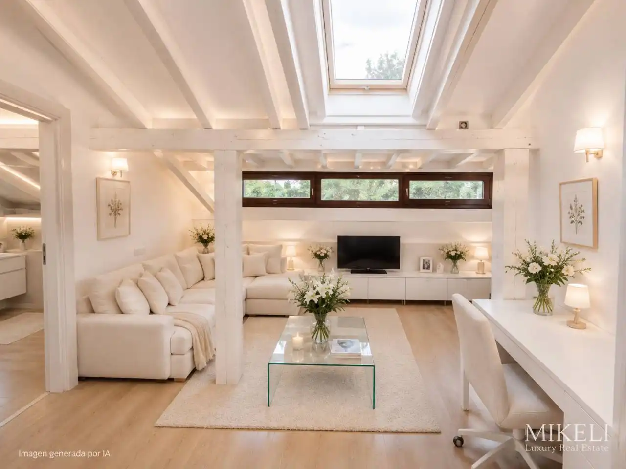 Sala d'estar de Àtic en venda en Santander amb Aire condicionat i Parquet