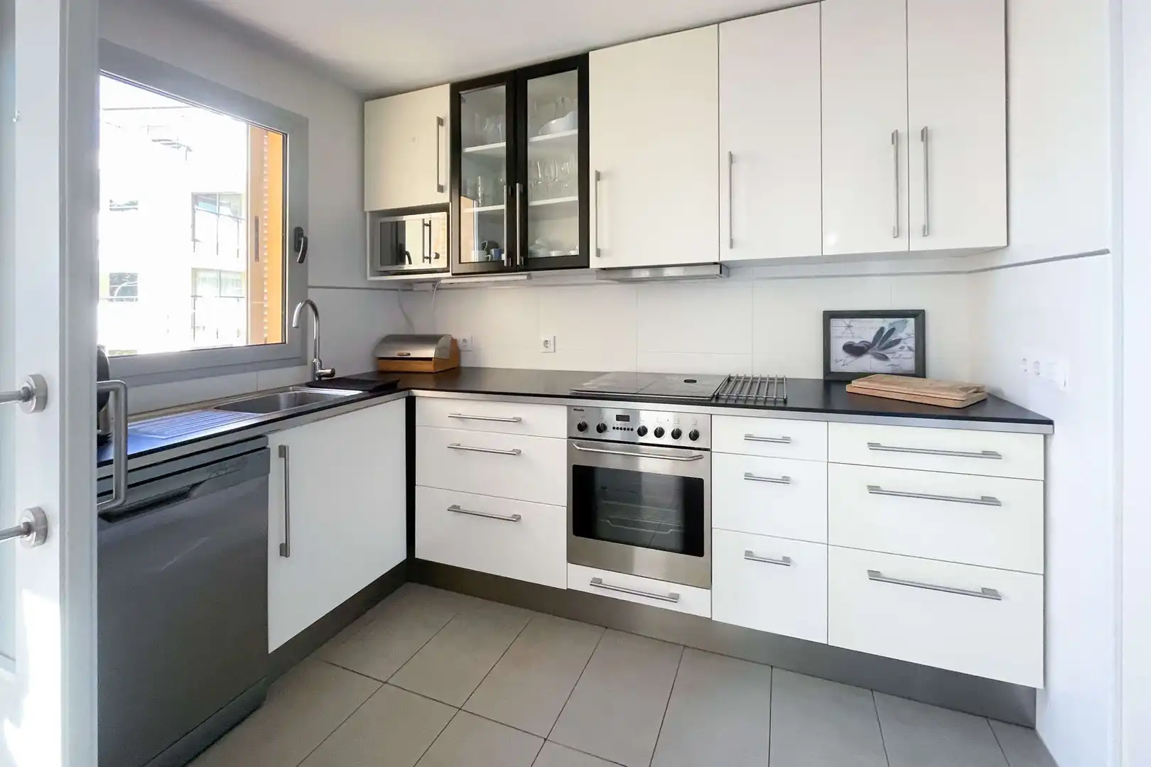 Kitchen of Flat for rent in Capdepera  with Air Conditioner, Terrace and Furnished
