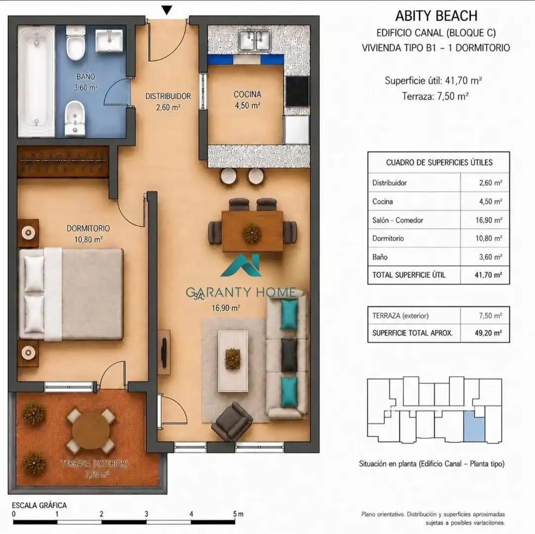 Apartamento en venta en La Manga del Mar Menor con Aire acondicionado, Jardín privado y Terraza