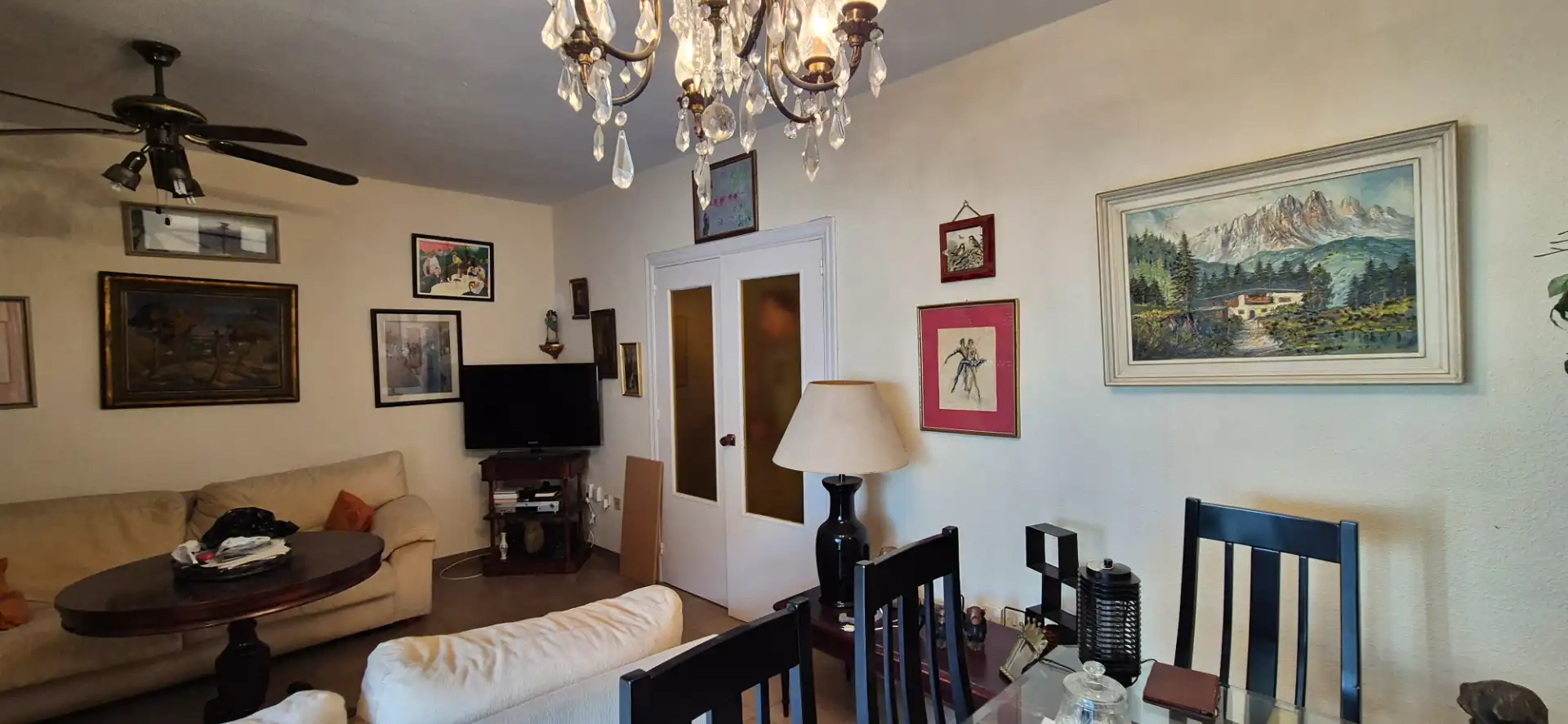 Sala de estar de Casa adosada en venta en Roquetas de Mar con Aire acondicionado, Terraza y Piscina