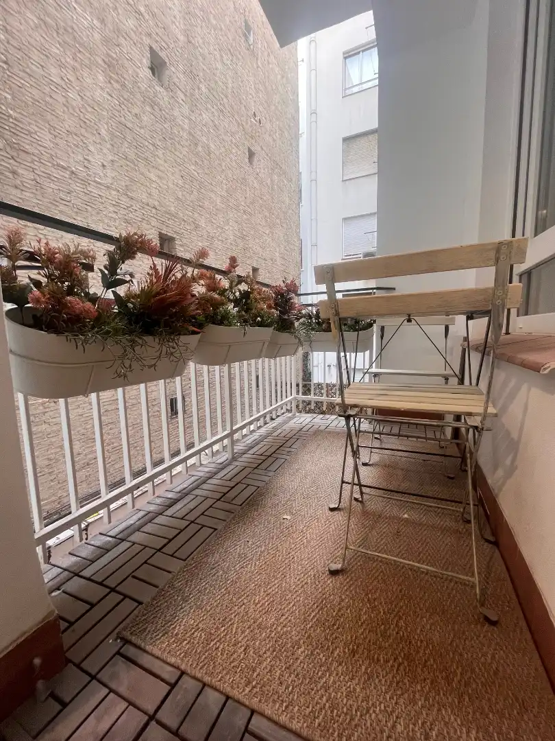Terraza de Piso de alquiler en Madrid con Aire acondicionado, Calefacción y Parquet