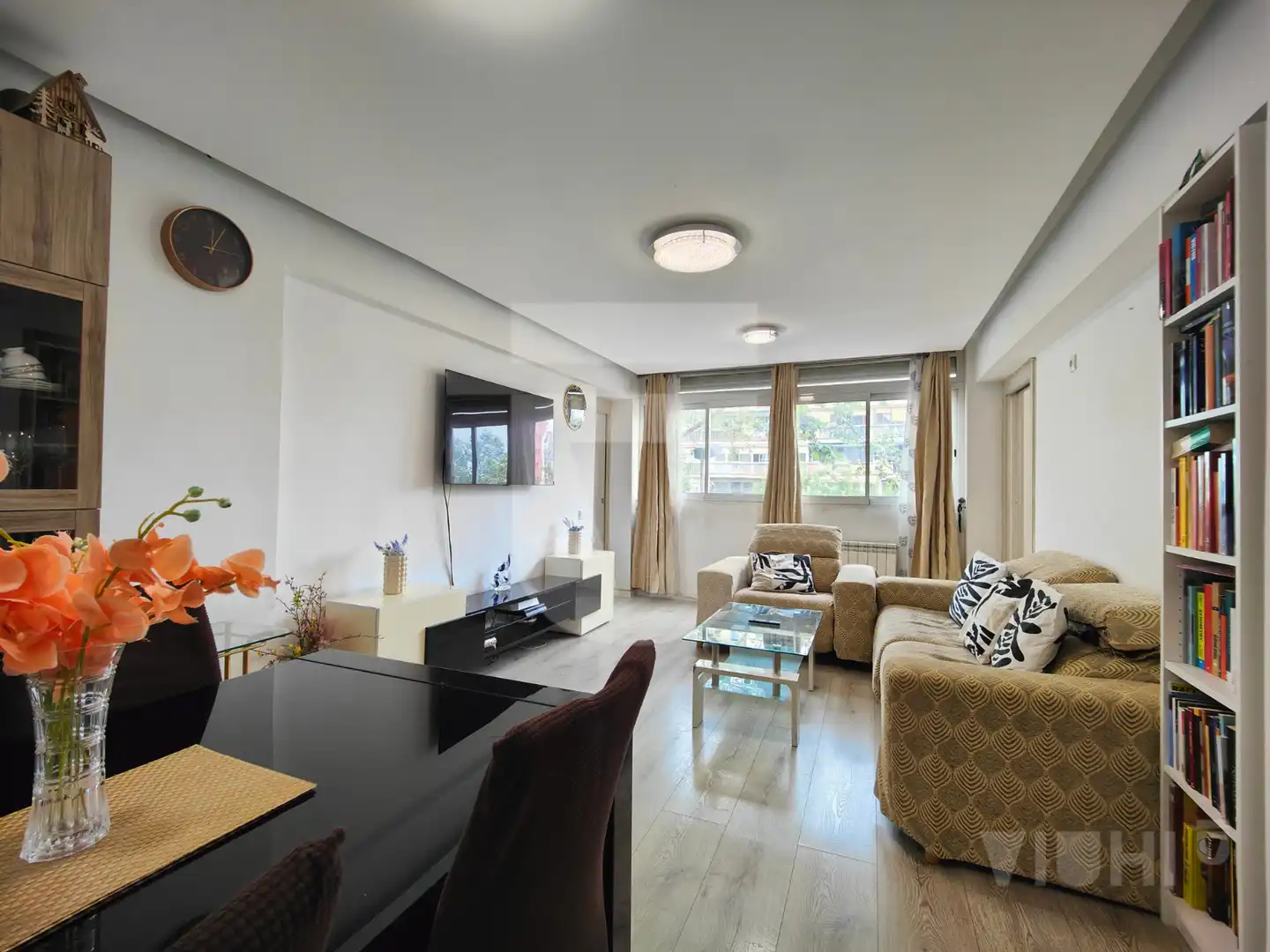 Living room of Flat for sale in Barcelona  with Air Conditioner, Heating and Parquet flooring