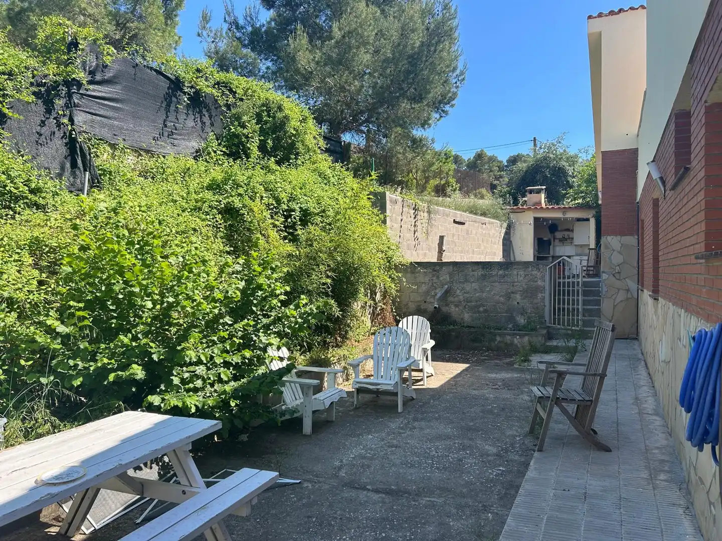 Garden of Houses for sale in La Pobla de Claramunt  with Private garden and Storage room