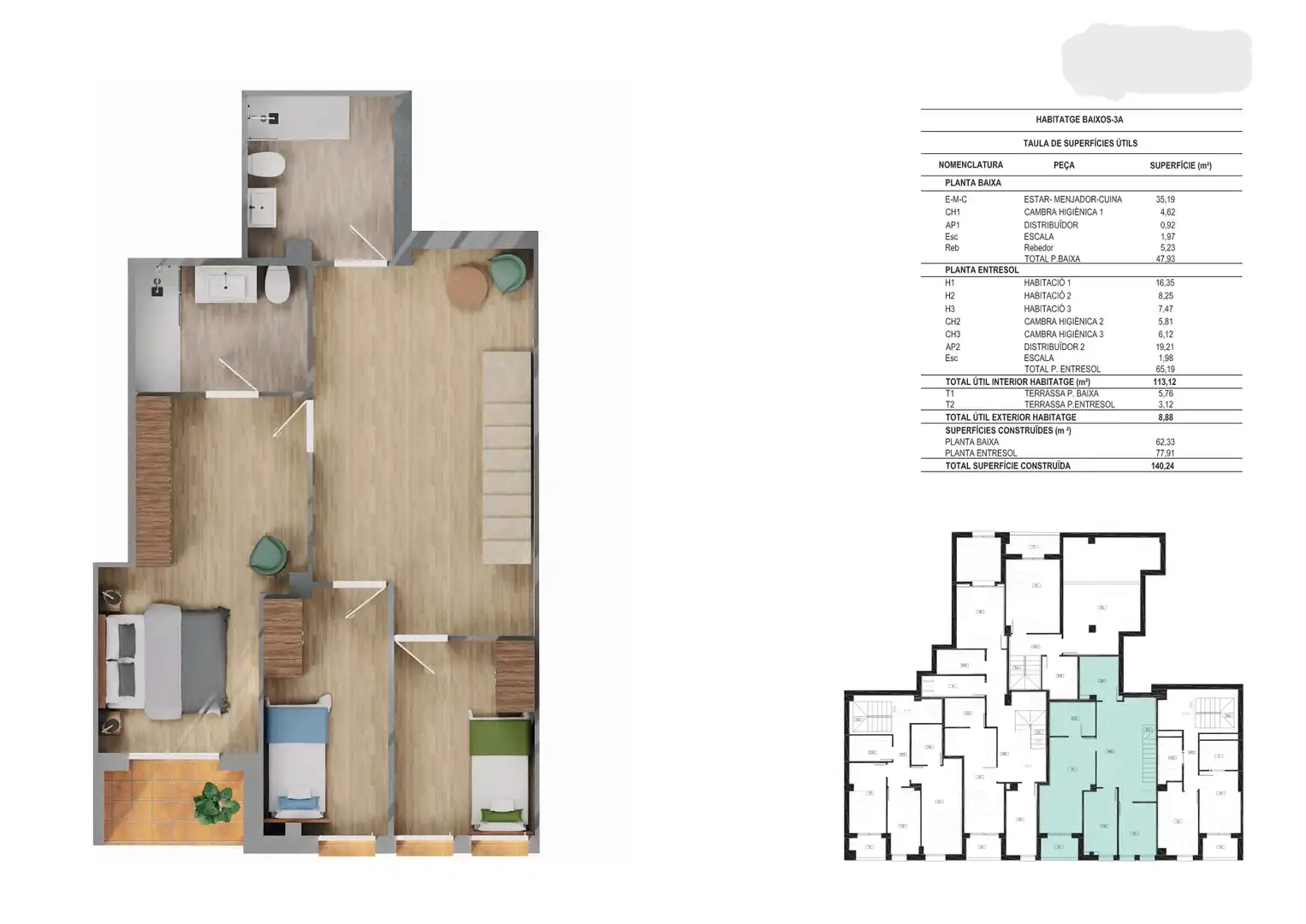 Piso en venta en Girona con Aire acondicionado, Calefacción y Terraza