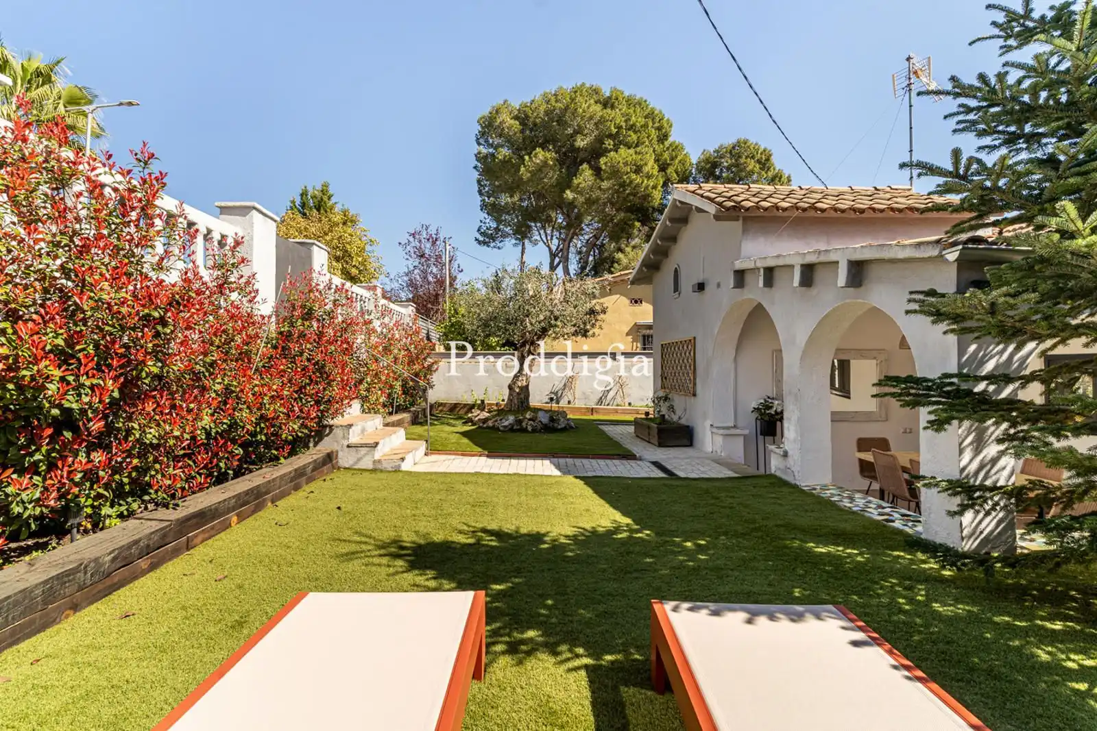 Garten von Haus oder Chalet zur Miete in Sant Cugat del Vallès mit Heizung, Terrasse und Schwimmbad