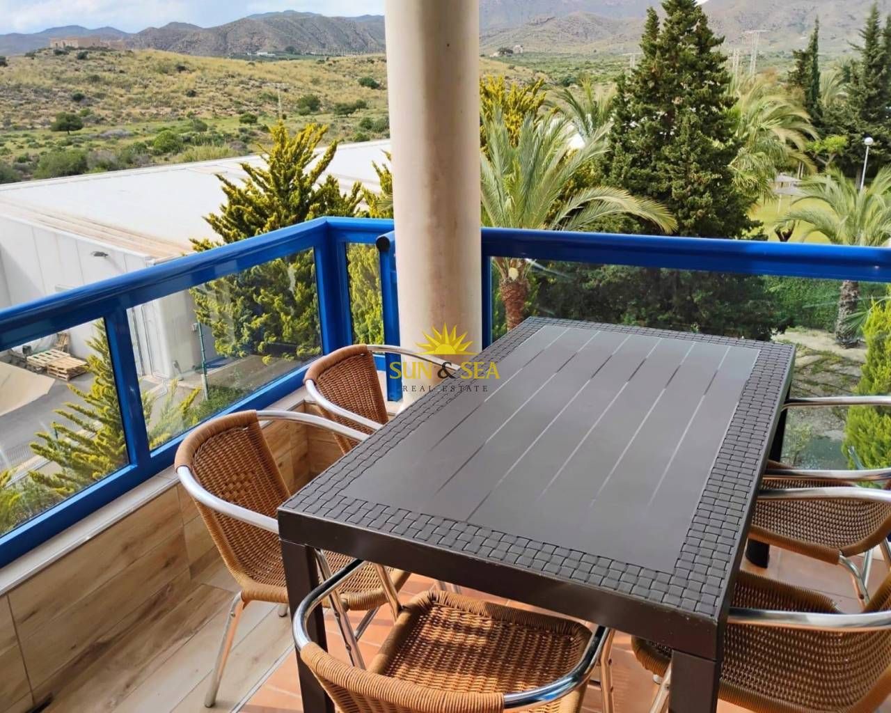 Terrace of Flat to rent in Cartagena  with Air Conditioner, Heating and Furnished