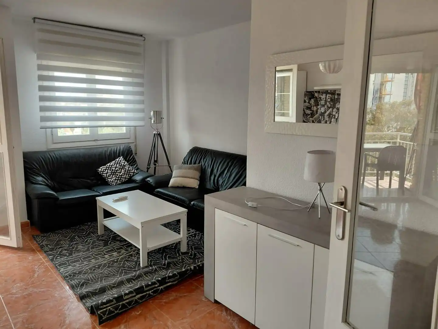 Wohnzimmer von Wohnung zur Miete in Alicante / Alacant mit Klimaanlage, Heizung und Terrasse