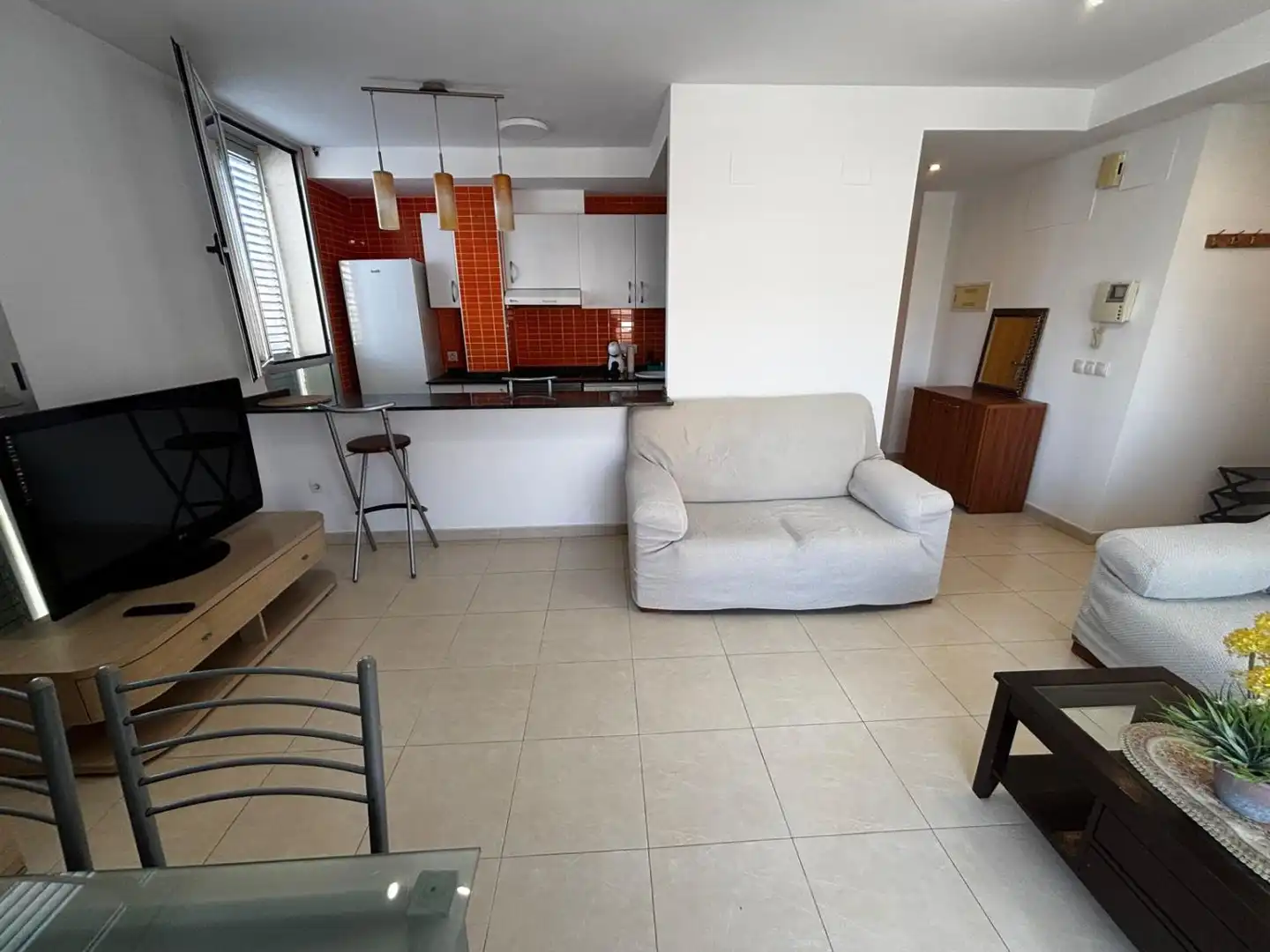 Sala de estar de Apartamento en venta en Moncofa con Aire acondicionado, Calefacción y Terraza