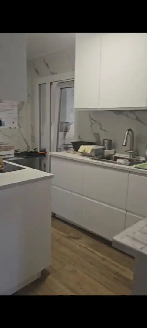 Cuina de Apartament per a compartir en Collado Villalba amb Moblat, Microones i Balcó