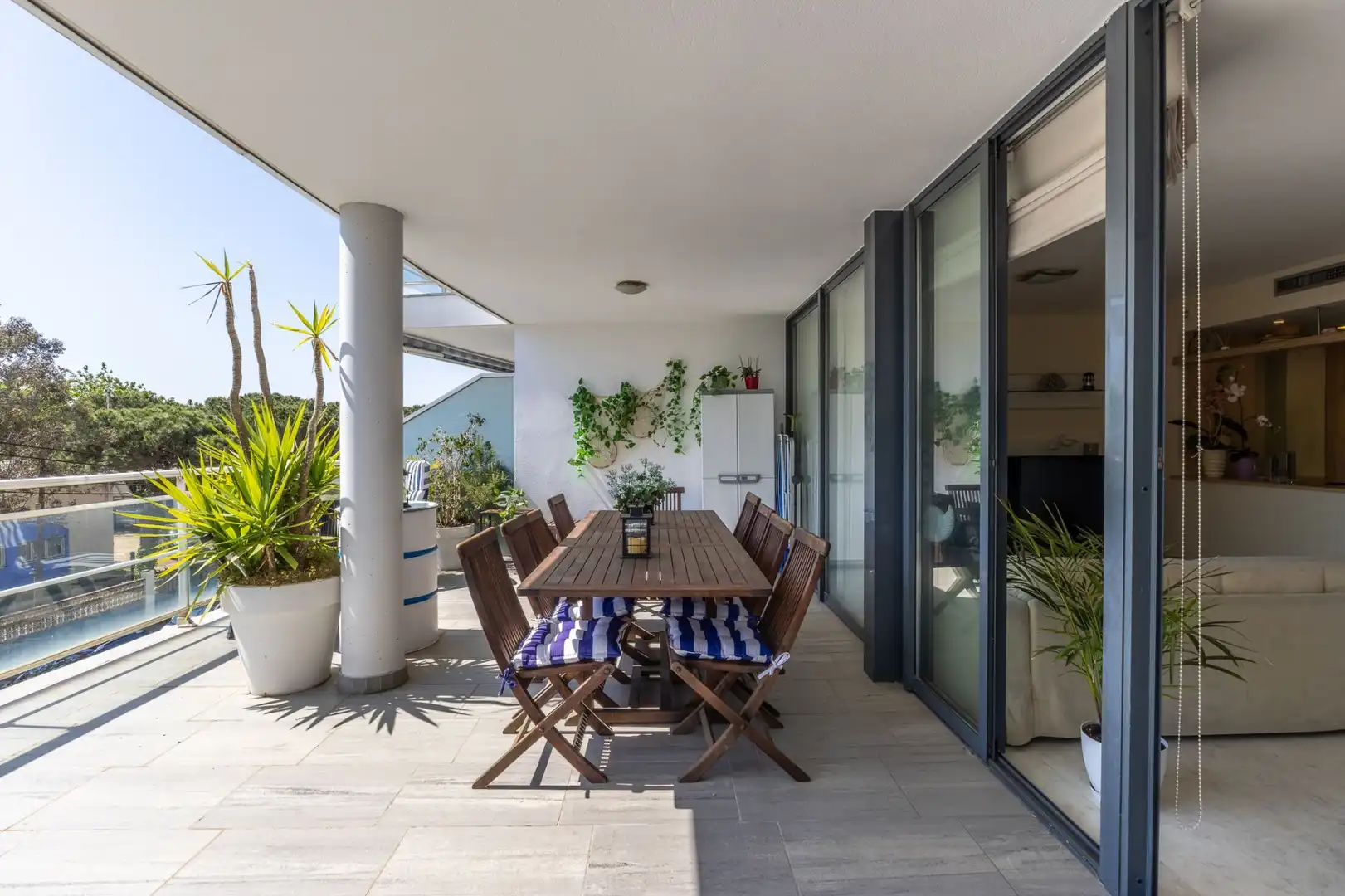 Terraza de Piso en venta en Blanes con Aire acondicionado, Calefacción y Jardín privado