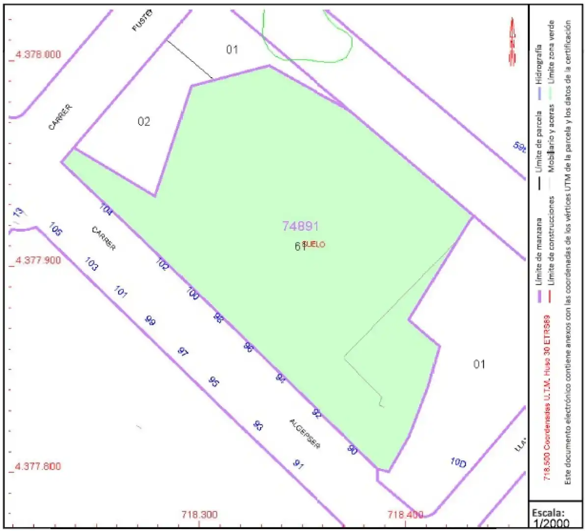Terreno en venta en Paterna
