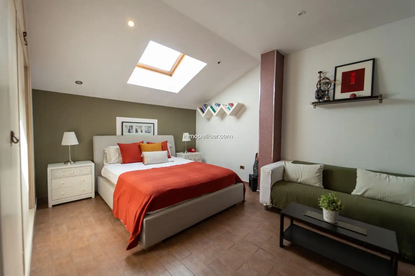 Schlafzimmer von Haus oder Chalet zum Verkauf in L'Alfàs del Pi mit Klimaanlage, Heizung und Privatgarten