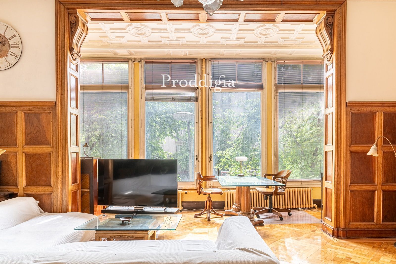 Sala de estar de Piso en venta en  Barcelona Capital con Calefacción, Trastero y Amueblado