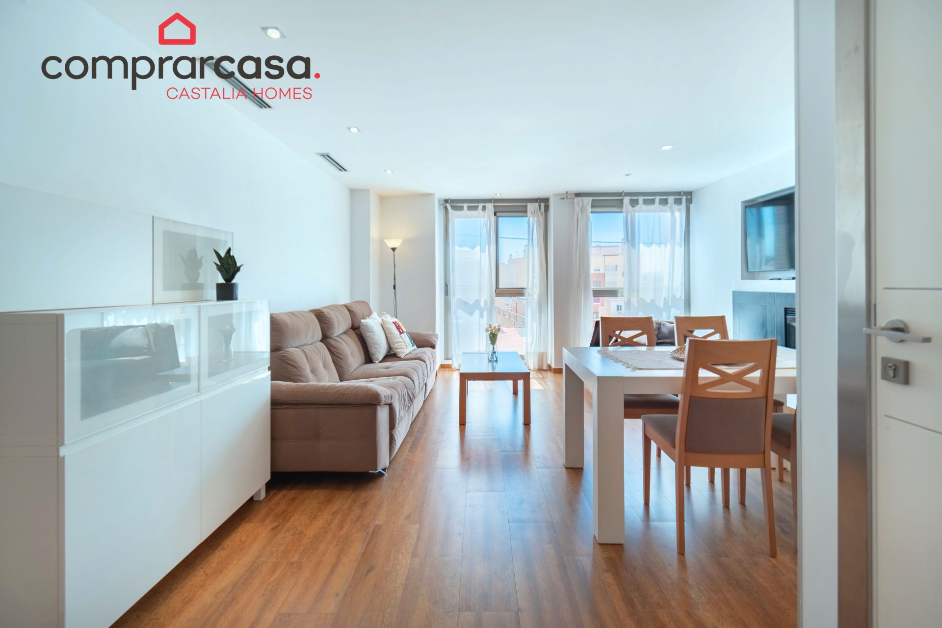 Sala d'estar de Pis en venda en Almazora / Almassora amb Aire condicionat, Calefacció i Terrassa