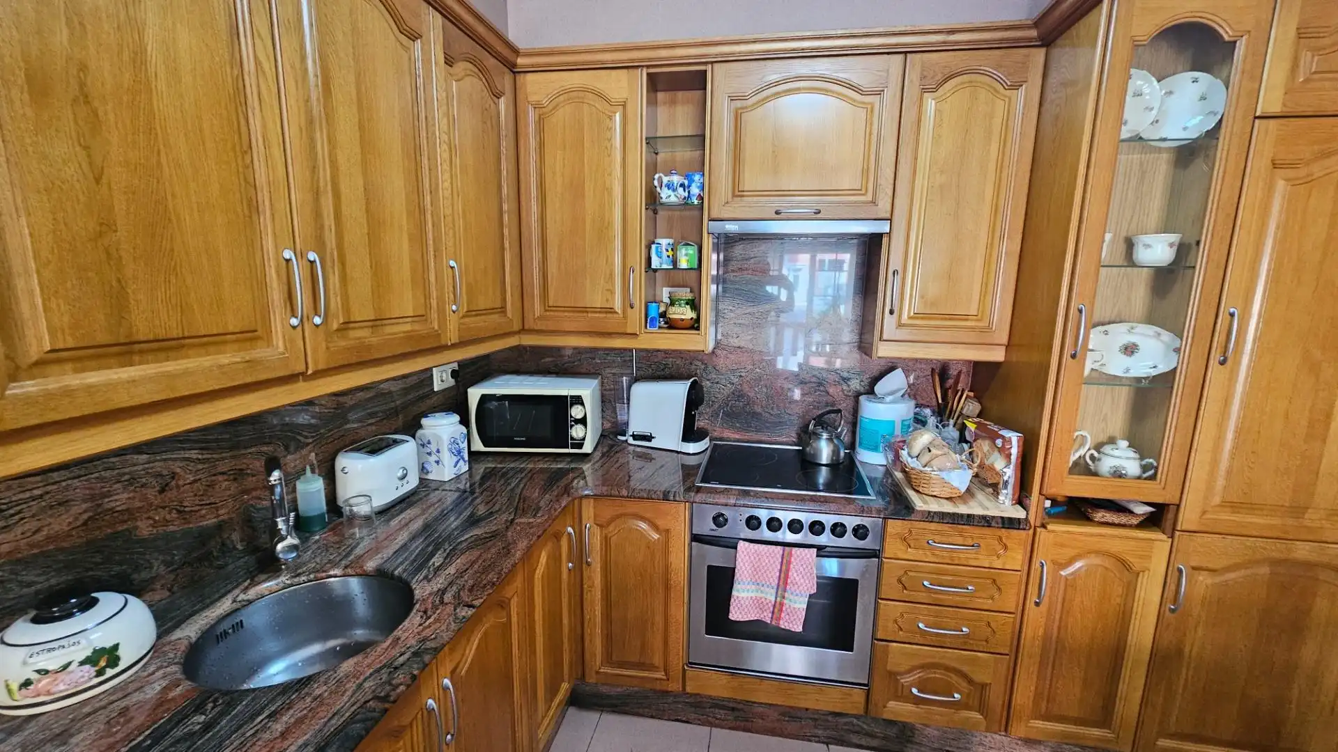 Kitchen of Flat for sale in Fisterra  with Heating, Storage room and Balcony