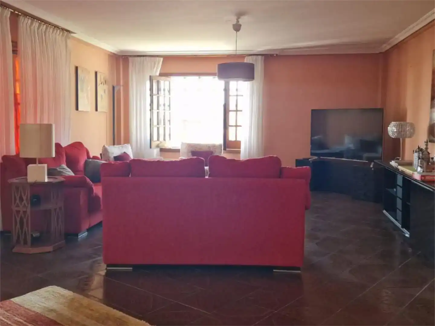 Sala de estar de Casa o chalet en venta en A Guarda   con Aire acondicionado, Jardín privado y Parquet