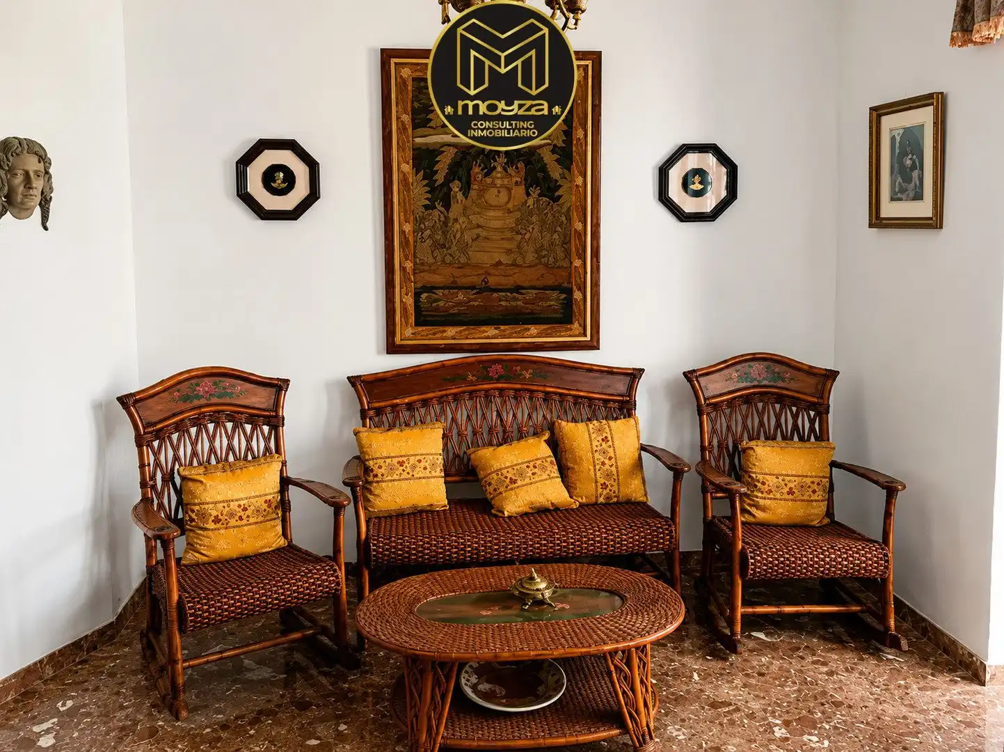 Sala de estar de Casa o chalet en venta en Baena con Aire acondicionado, Calefacción y Terraza