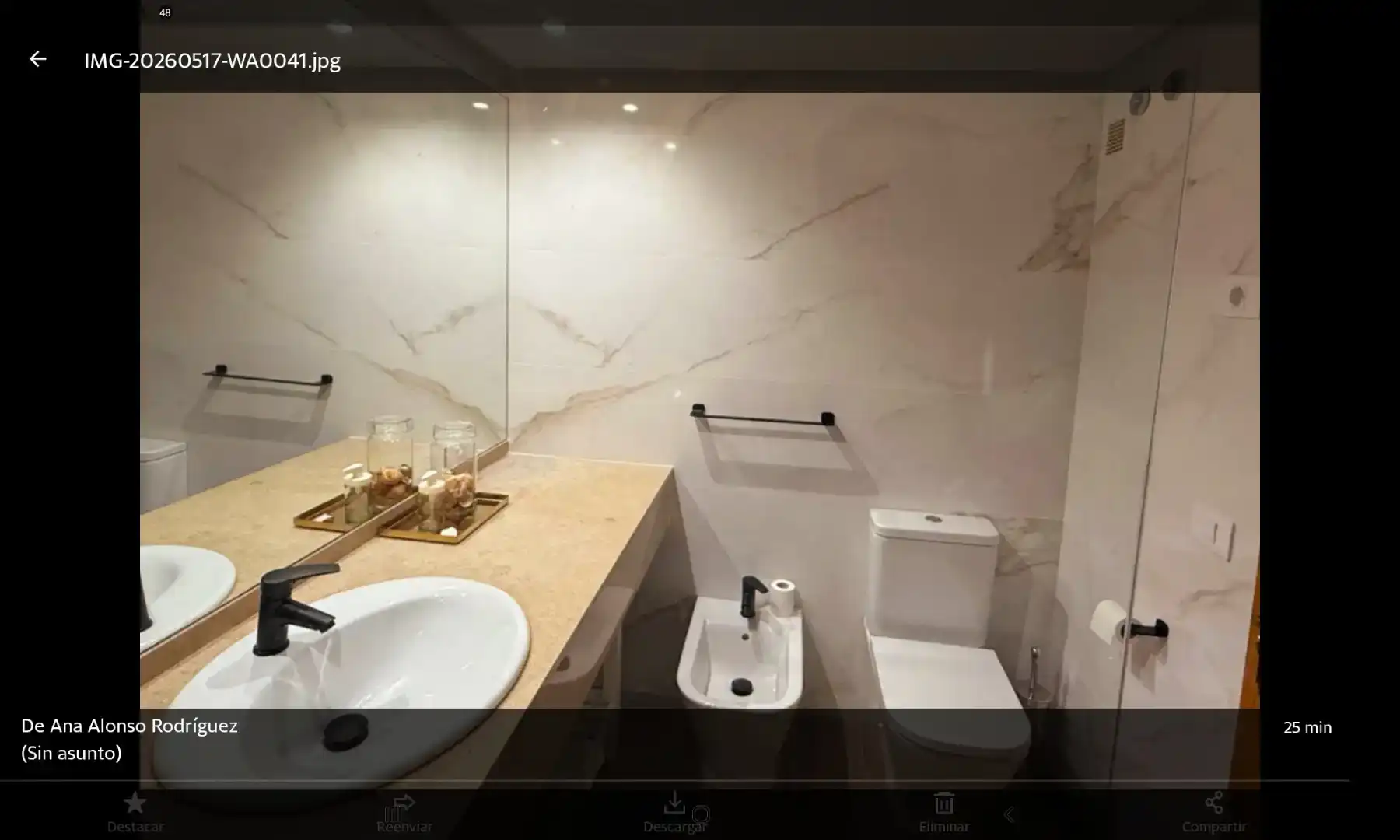Bathroom of Flat for rent in Viveiro  with Parquet flooring and Furnished