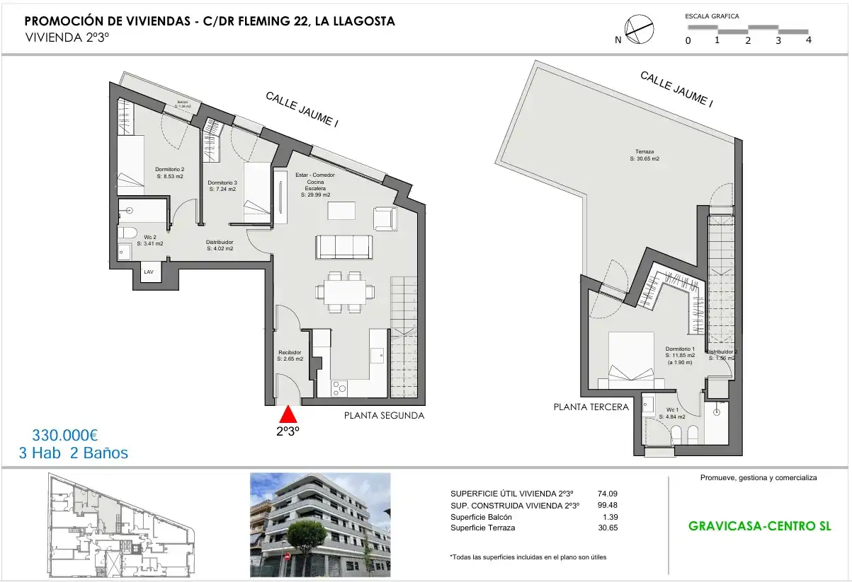 Piso en venta en La Llagosta con Aire acondicionado, Calefacción y Terraza