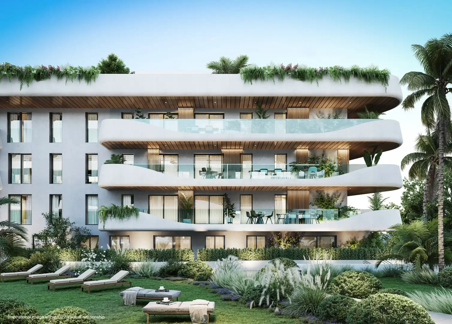 Außenansicht von Dachboden zum Verkauf in Marbella mit Klimaanlage, Terrasse und Schwimmbad