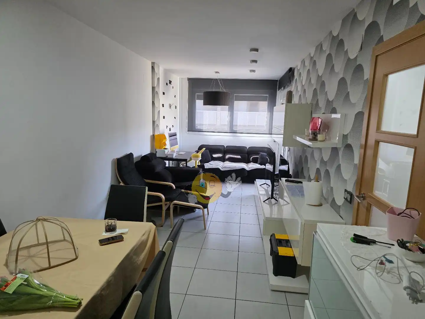 Wohnzimmer von Wohnung zum Verkauf in Calafell mit Klimaanlage, Heizung und Privatgarten