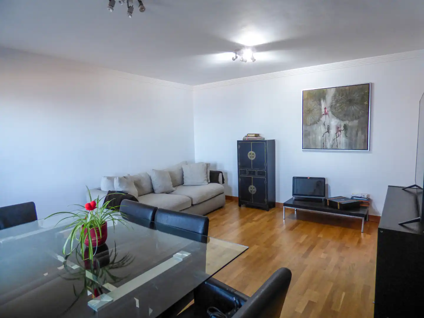 Sala d'estar de Casa adosada en venda en El Rosario amb Parquet, Forn i Rentadora