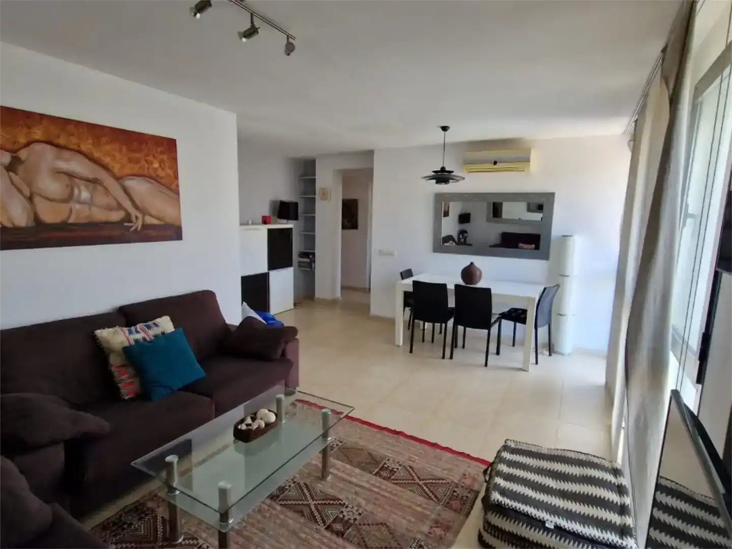 Sala d'estar de Àtic en venda en Eivissa amb Aire condicionat, Moblat i Balcó