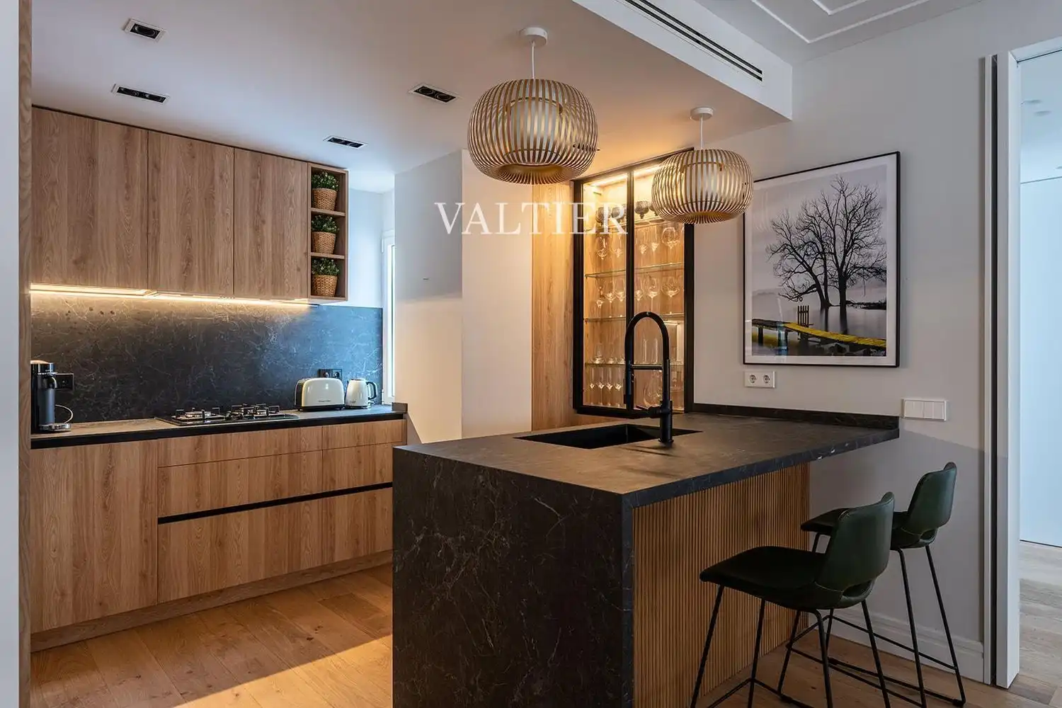 Küche von Wohnung zur Miete in  Madrid Capital mit Klimaanlage, Heizung und Terrasse