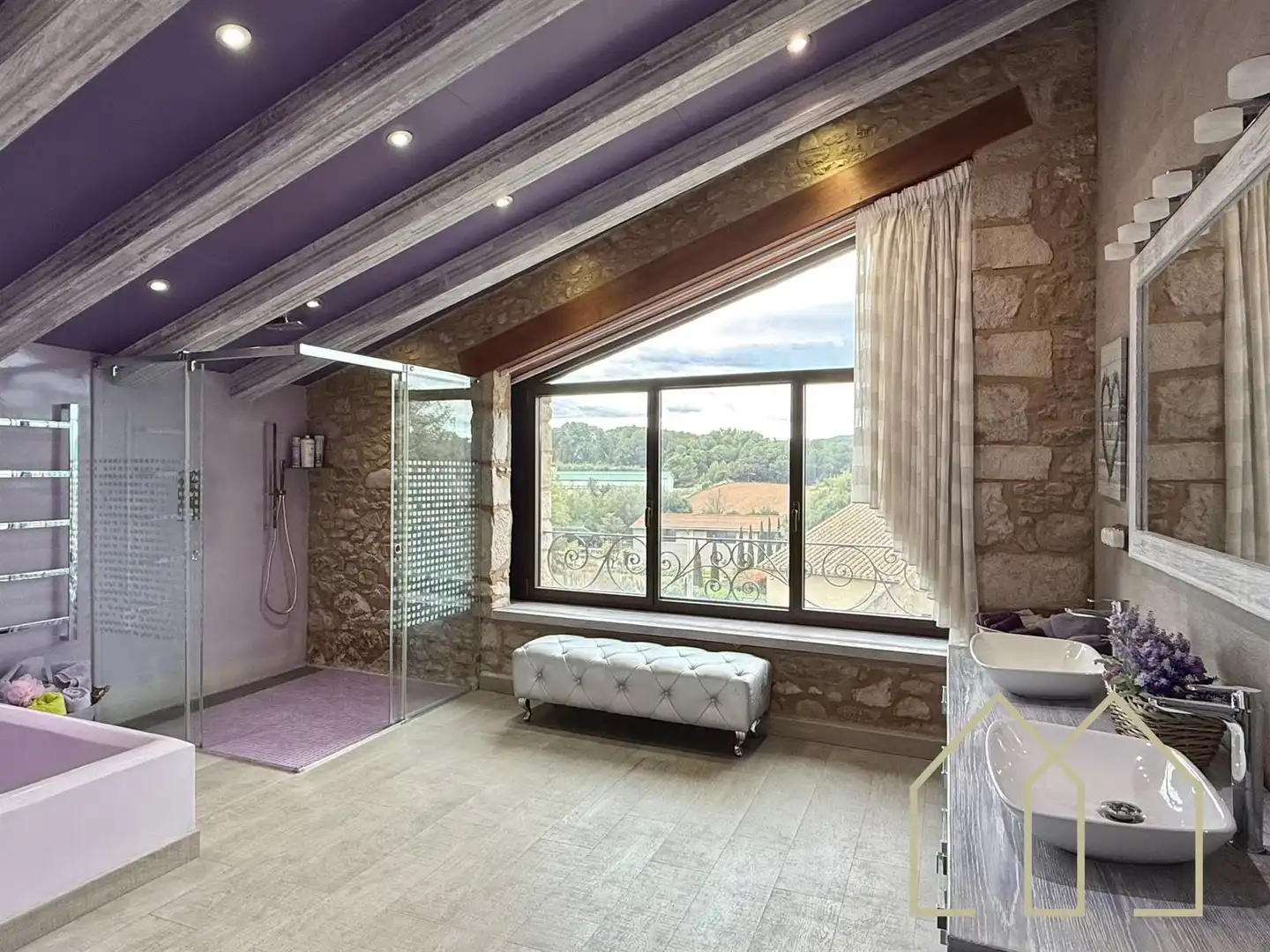 Baño de Casa o chalet en venta en Sant Joan de Mollet con Aire acondicionado, Calefacción y Jardín privado