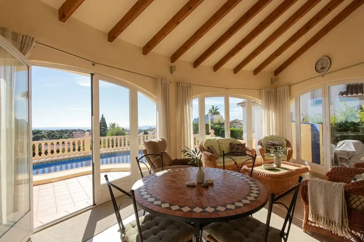 Terrassa de Casa o xalet en venda en Calpe / Calp amb Aire condicionat, Calefacció i Jardí privat
