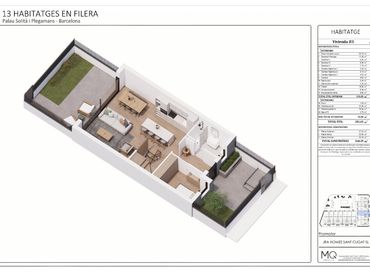 Neubau-Reihenhaus mit Balkon zum Verkauf in Avinguda del Camí Reial 188