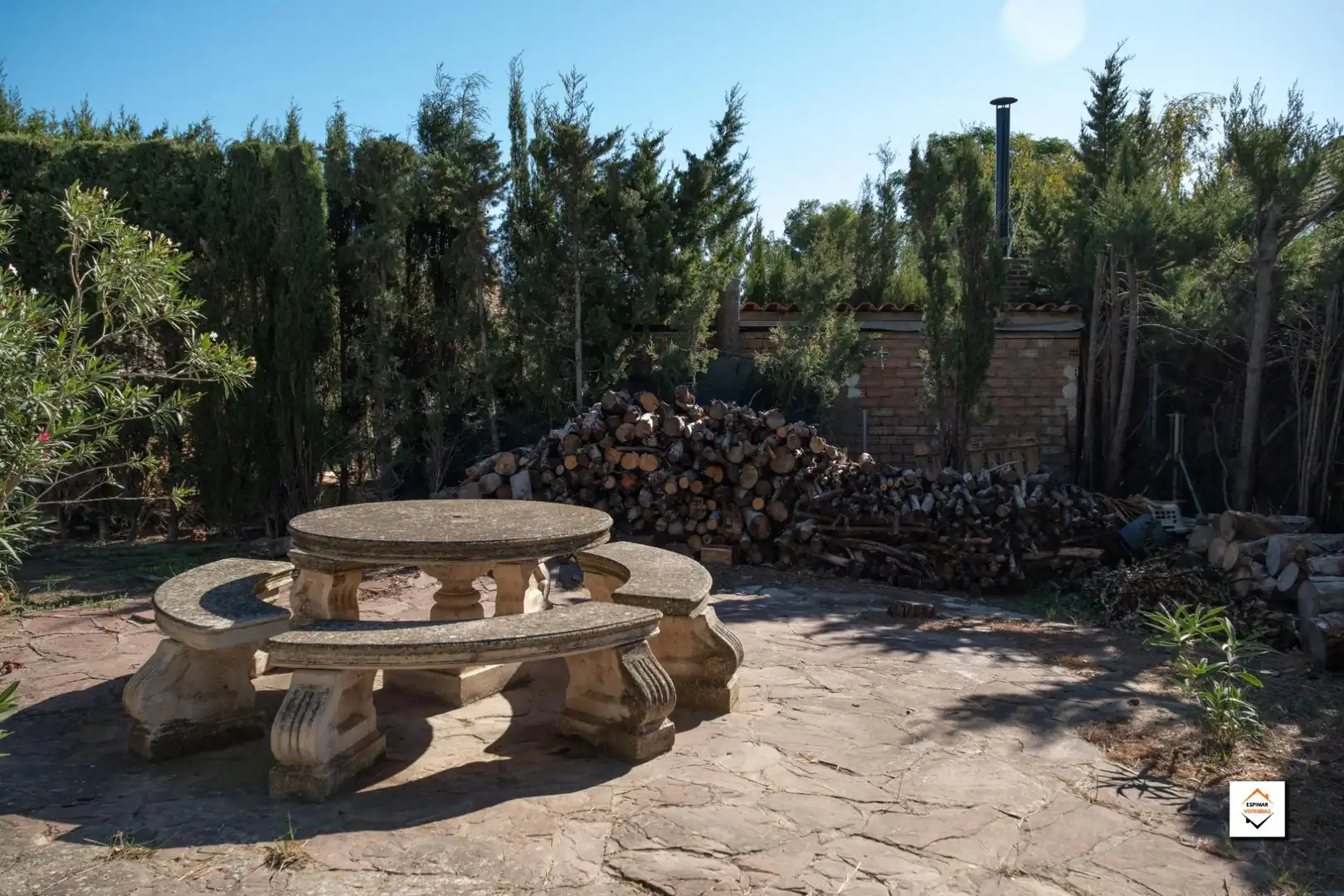 Garden of Houses for sale in Zaragoza  with Air Conditioner, Heating and Private garden