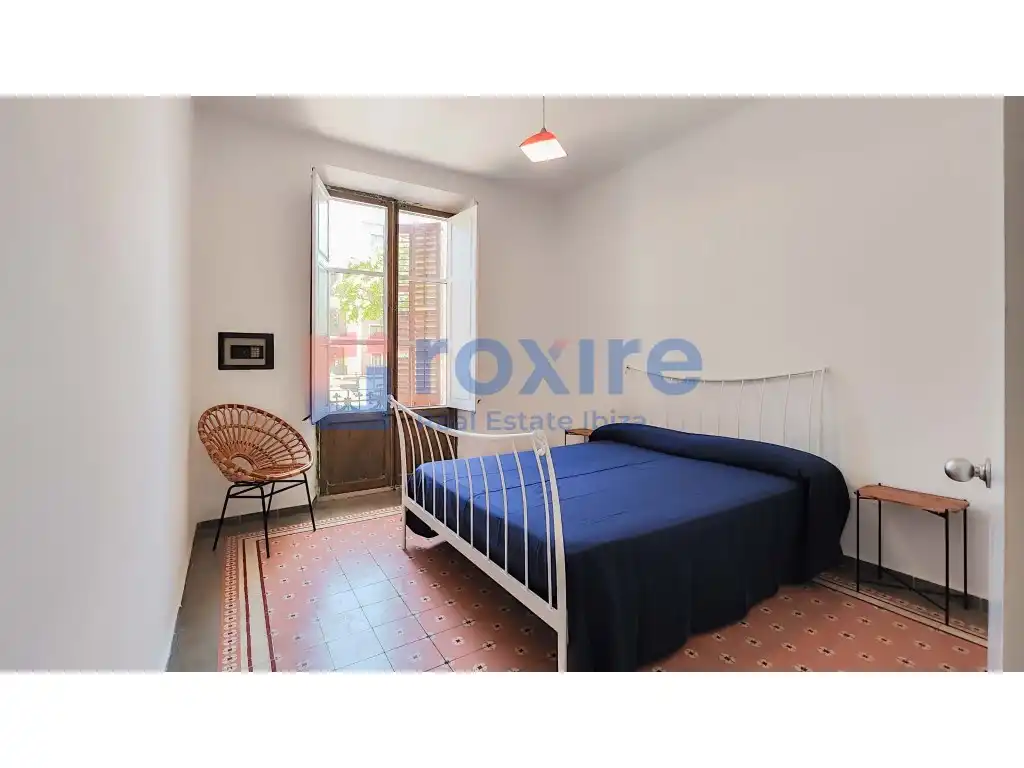 Schlafzimmer von Wohnung zur Miete in Eivissa mit Möbliert, Ofen und Waschmaschine