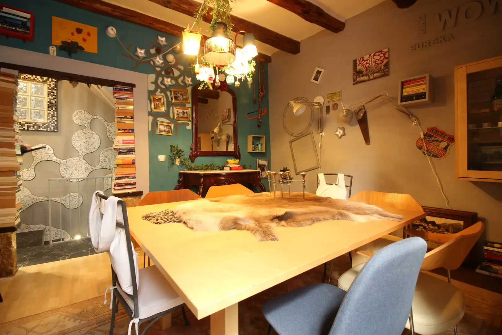 Dining room of Houses for sale in Besalú  with Heating, Terrace and Swimming Pool