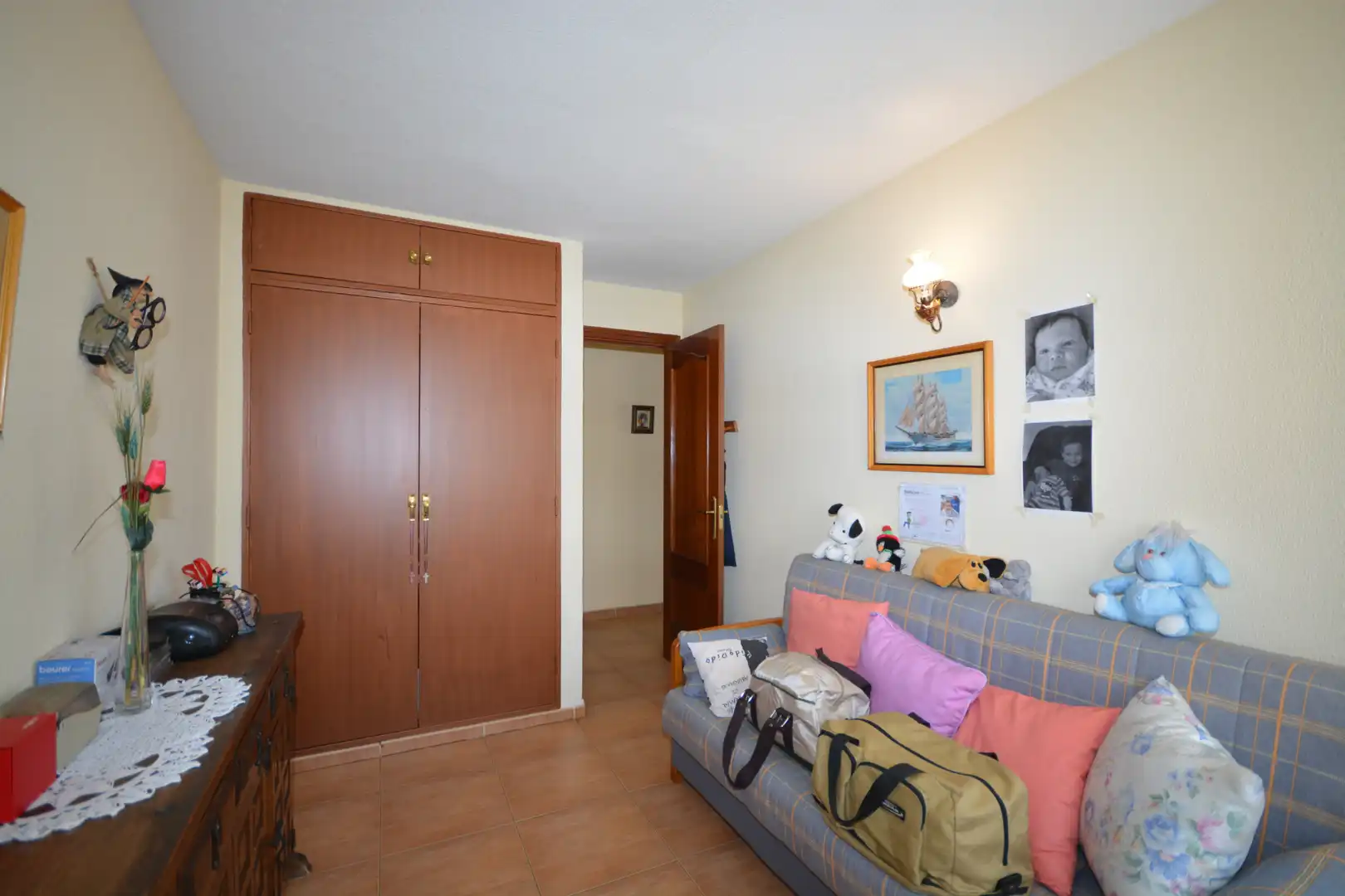 Bedroom of Flat for sale in Madrid  with Terrace, Oven and Washing machine