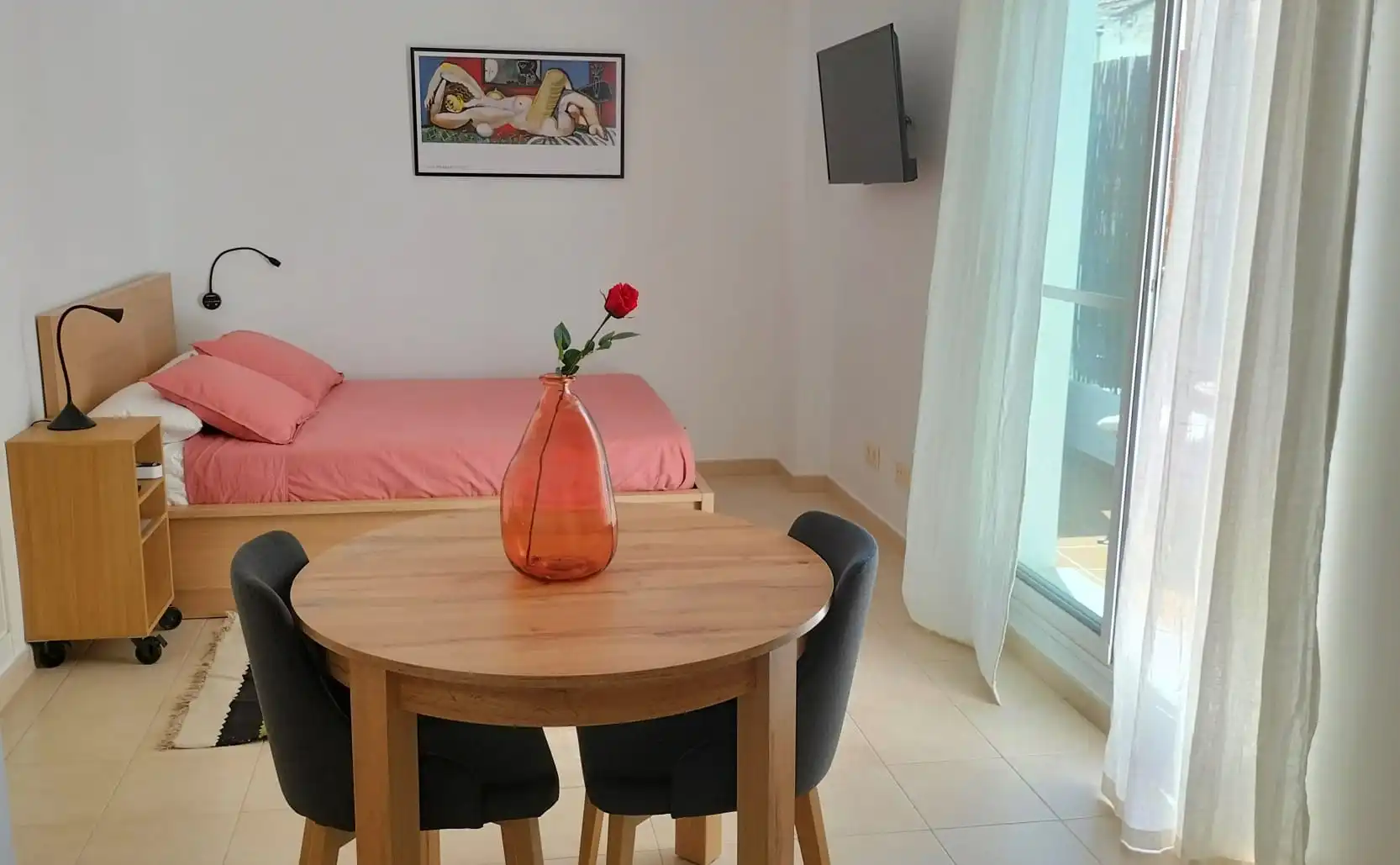 Bedroom of Study for rent in Málaga Capital  with Air Conditioner, Heating and Furnished