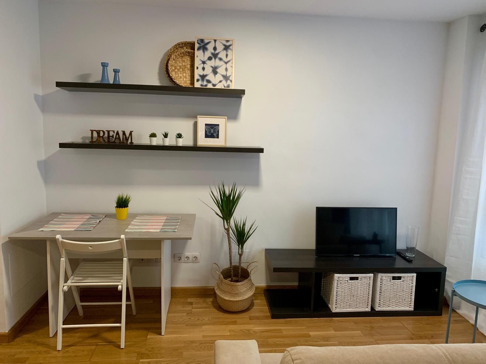 Sala d'estar de Estudi en venda en Málaga Capital amb Aire condicionat i Calefacció