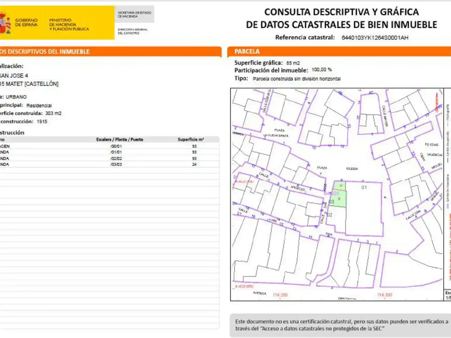 Vista exterior de Piso en venta en Matet, Castellón