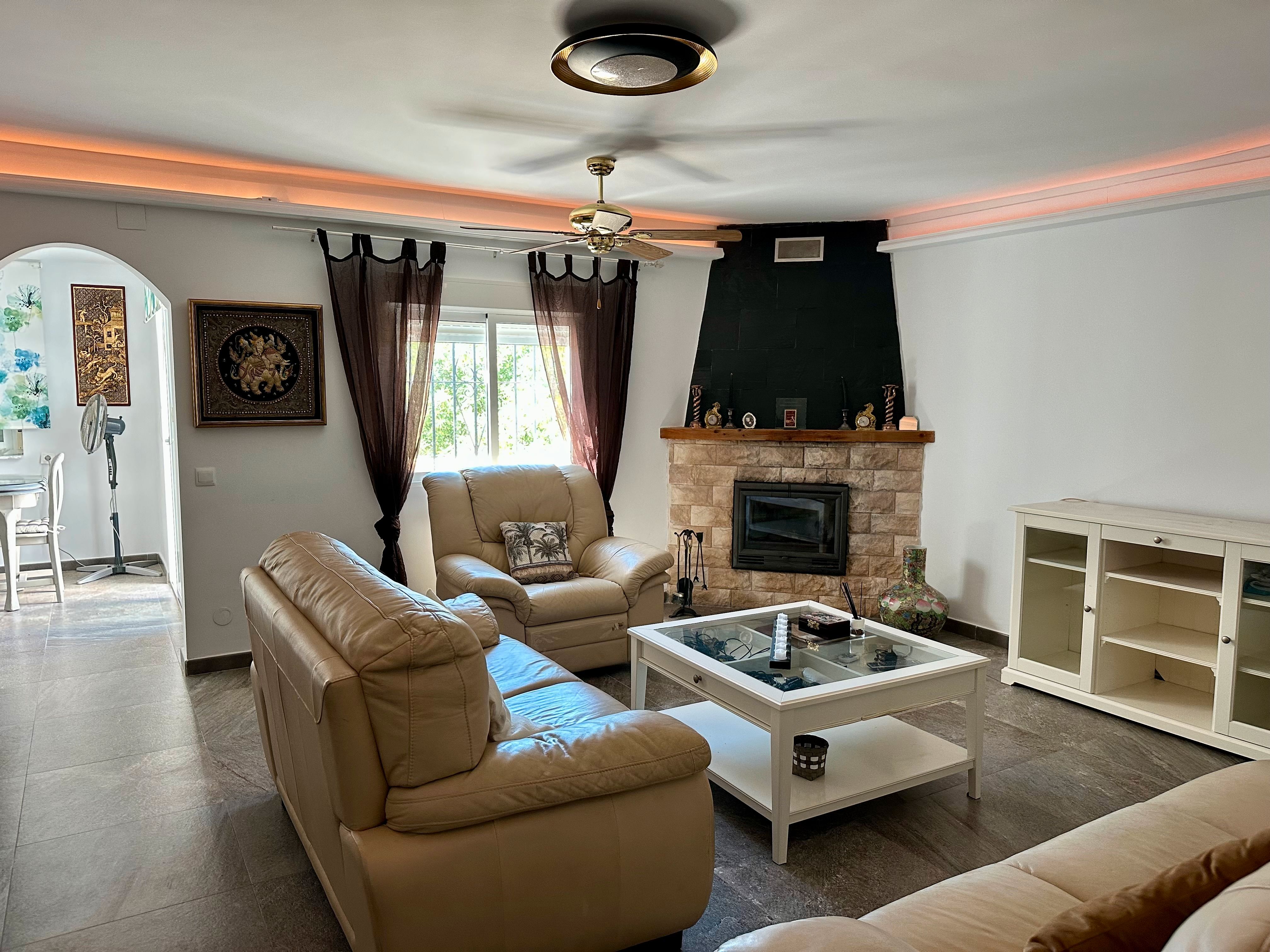 Living room of House or chalet for sale in Manilva  with Heating, Terrace and Swimming Pool