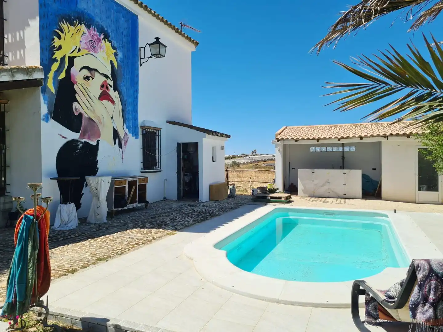 Piscina de Finca rústica en venda en Moguer, Huelva