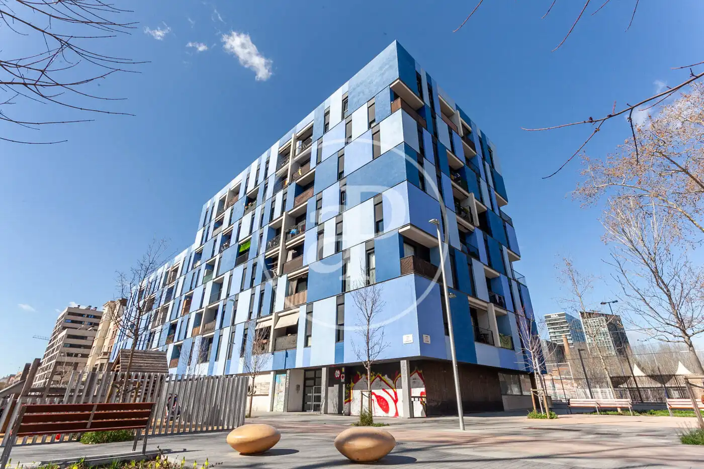 Exterior view of Flat for sale in Barcelona  with Air Conditioner, Heating and Terrace