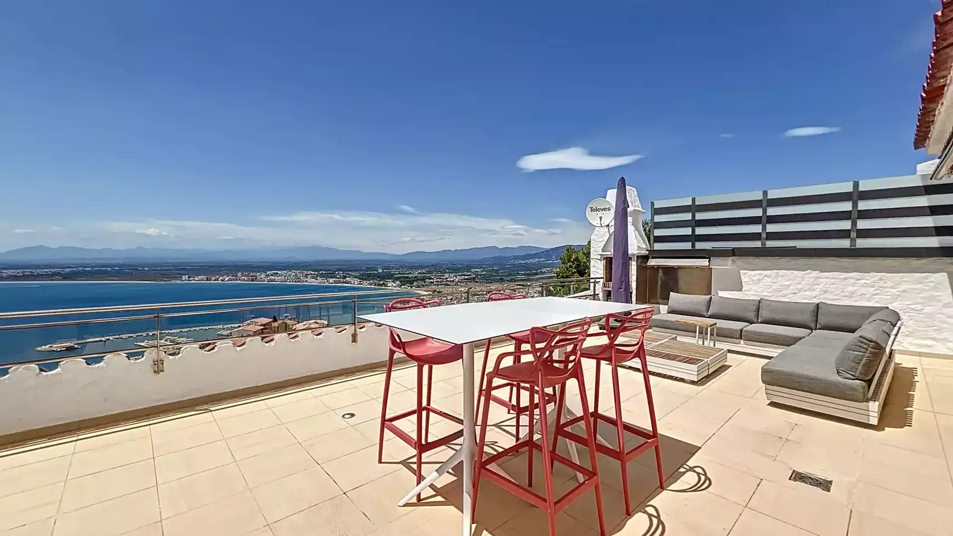 Terrace of Apartments for sale in Roses  with Air Conditioner, Heating and Terrace