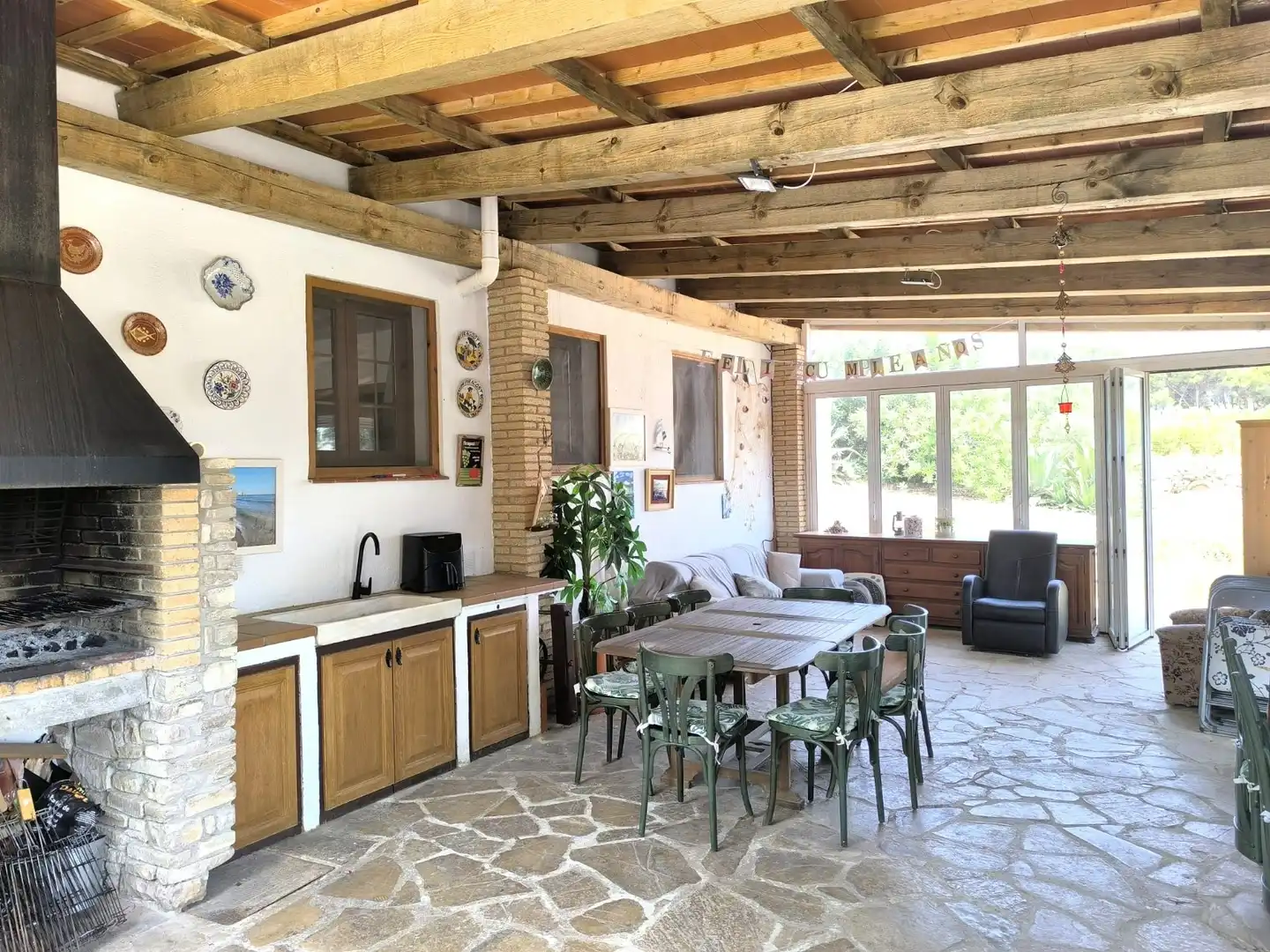 Terrasse von Country house zum Verkauf in Valls mit Klimaanlage, Privatgarten und Abstellraum
