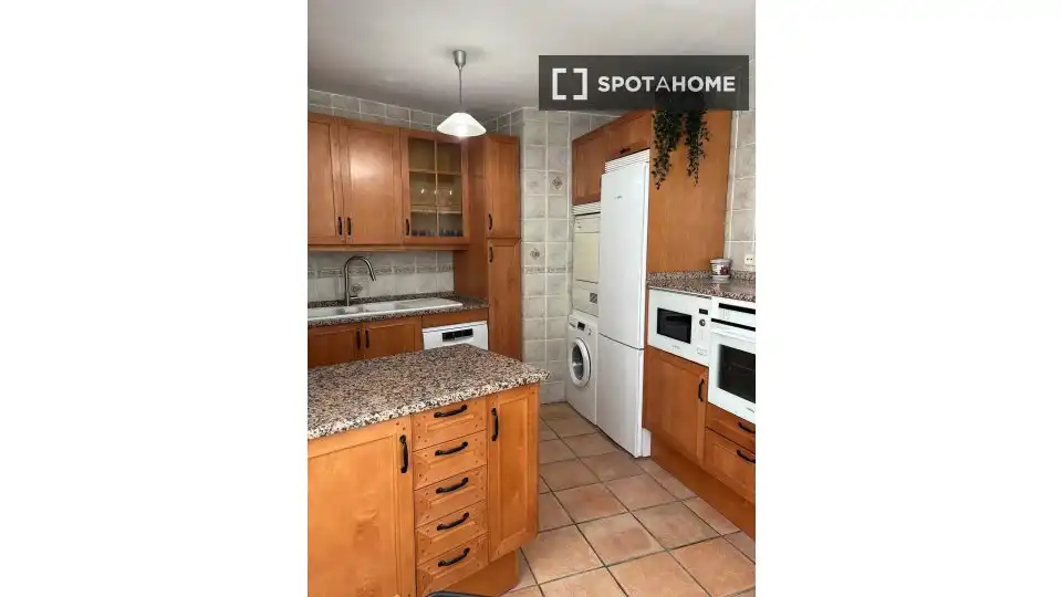Kitchen of Apartments for share in Madrid  with Air Conditioner, Heating and Terrace