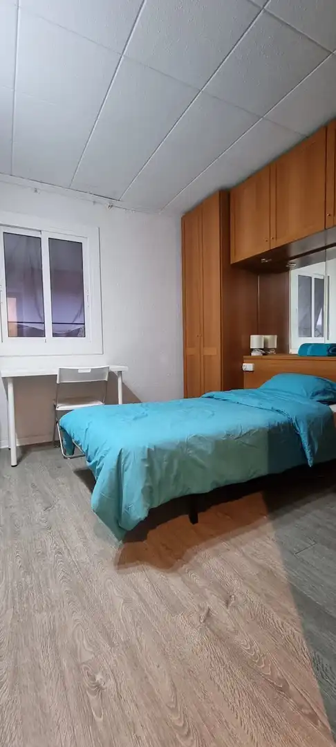 Schlafzimmer von Wohnung zur untervermieten in  Barcelona Capital mit Heizung und Waschmaschine