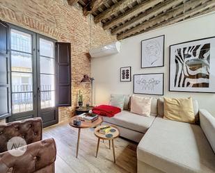 Living room of Attic for sale in  Barcelona Capital  with Air Conditioner, Heating and Terrace