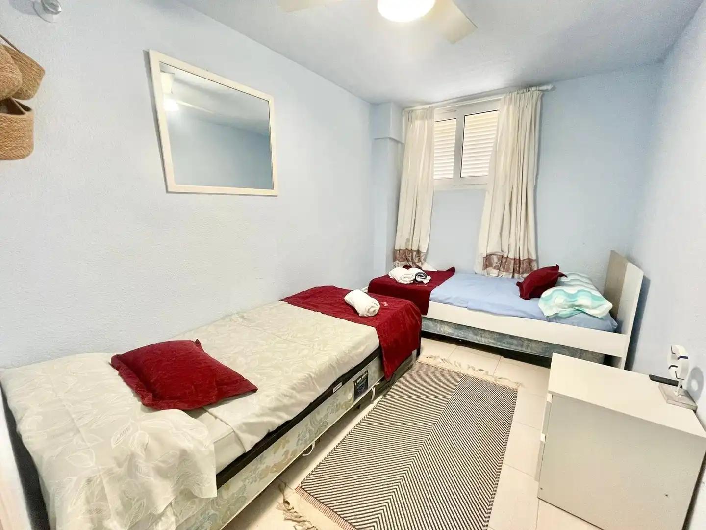 Schlafzimmer von Haus oder Chalet zur Miete in La Manga del Mar Menor mit Klimaanlage, Heizung und Terrasse
