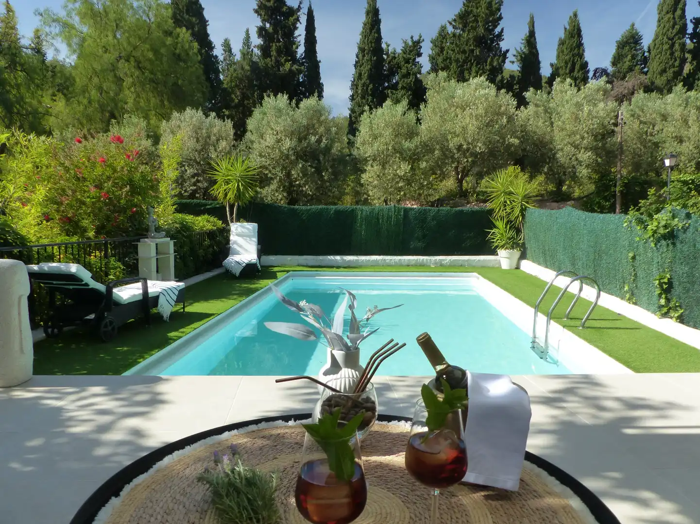 Piscina de Casa o xalet en venda en Náquera amb Aire condicionat, Jardí privat i Terrassa